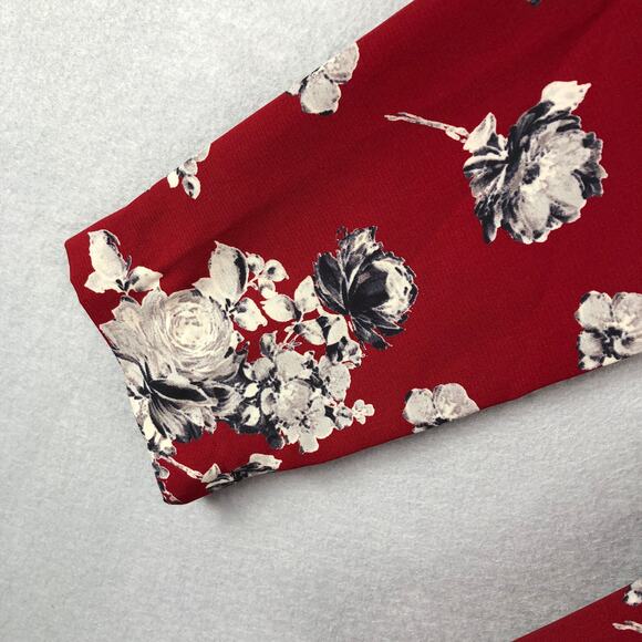 Jessy B Women's Medium Floral Wrap Top - Picture 4 of 6